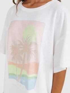 Roxy Sweet Janis Boyfriend T-Shirt -Shoreline Mood urjzt03683 roxyw wbb0 dtl1