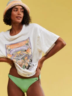 Roxy Sweet Sunshine Oversized T-Shirt -Shoreline Mood urjzt03708 roxym wbb0 frt10