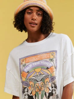 Roxy Sweet Sunshine Oversized T-Shirt -Shoreline Mood urjzt03708 roxym wbb0 frt4