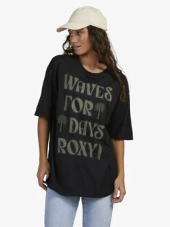 Roxy Barracuda Oversized T-Shirt -Shoreline Mood urjzt03719 roxyw kvj0 frt1